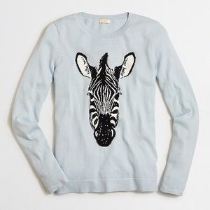 J crew Zebra Sweater